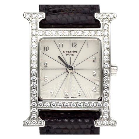 hermes h hour watch with diamonds|hermes watch for men.